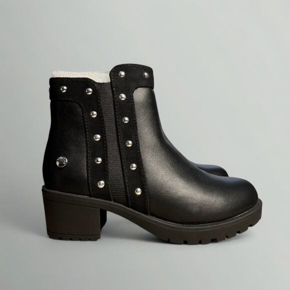 Kenneth Cole Reaction Girl's Teri Chelsea Studded Heeled Boots in Black - Picture 1 of 8